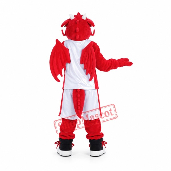 Fierce Sport Red Dragon Mascot Costume