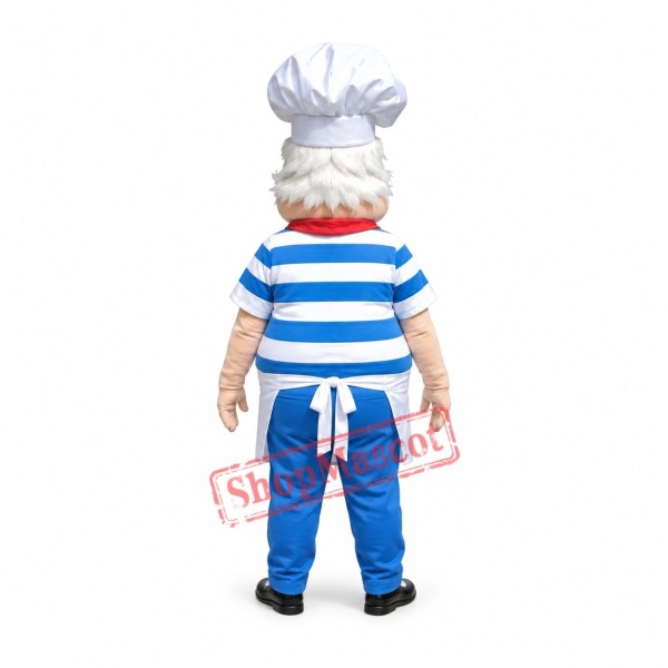 Old Kind Chef Mascot Costume Old Kind Chef Mascot Costume
