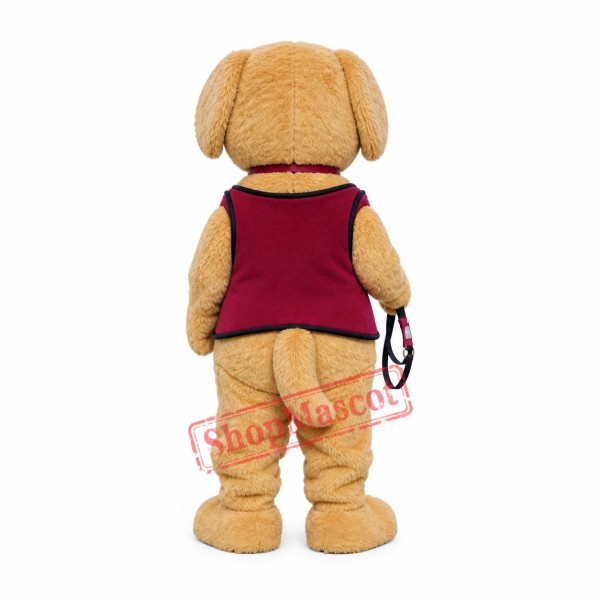 Brown Furry Dog Mascot Costume Brown Furry Dog Mascot Costume