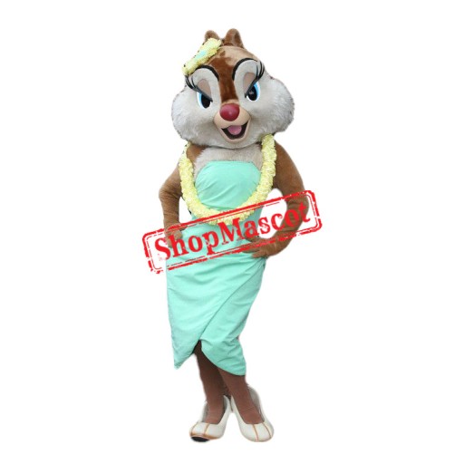 Clarice Chipmunk Mascot Costume Clarice Chipmunk Mascot Costume