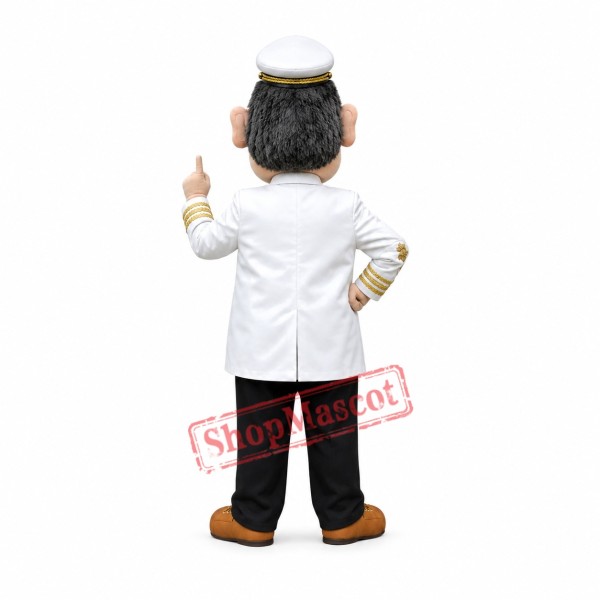 Old Captain Mascot Costume Old Captain Mascot Costume