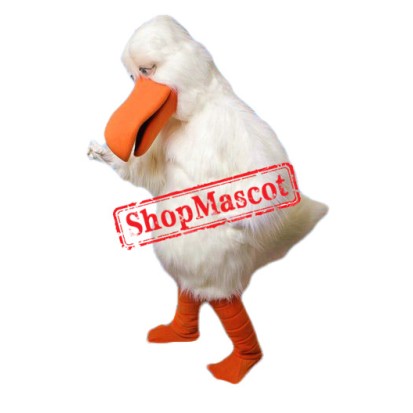 All White Bird Mascot Costume