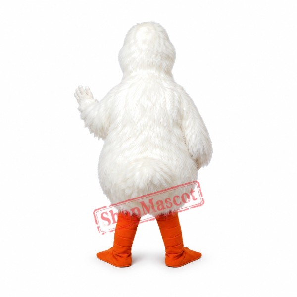 All White Bird Mascot Costume All White Bird Mascot Costume