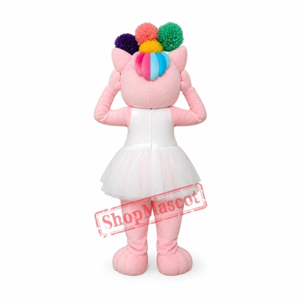 Lovely Pink Cat Mascot Costume Lovely Pink Cat Mascot Costume