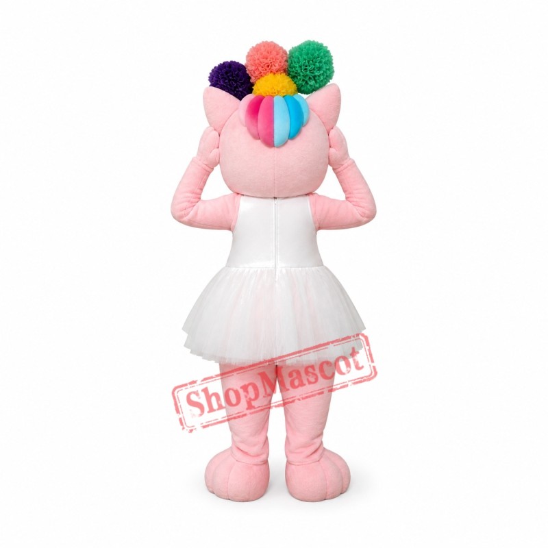 Lovely Pink Cat Mascot Costume Lovely Pink Cat Mascot Costume