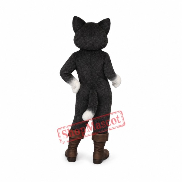Beautiful Black & White Cat Mascot Costume Beautiful Black & White Cat Mascot Costume