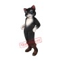 Beautiful Black & White Cat Mascot Costume