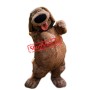 Lovely Furry Brown Dog Mascot Costume