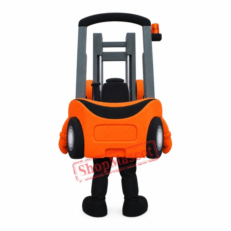 Forklift Mascot Costume Forklift Mascot Costume