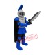 Blue University Knight Mascot Costume Blue University Knight Mascot Costume