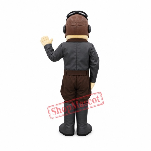Happy Aviator Mascot Costume