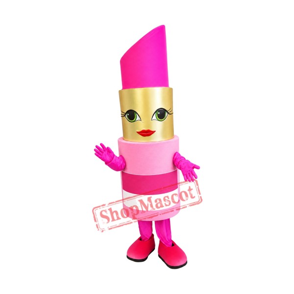Pink Lipstick Mascot Costume Pink Lipstick Mascot Costume
