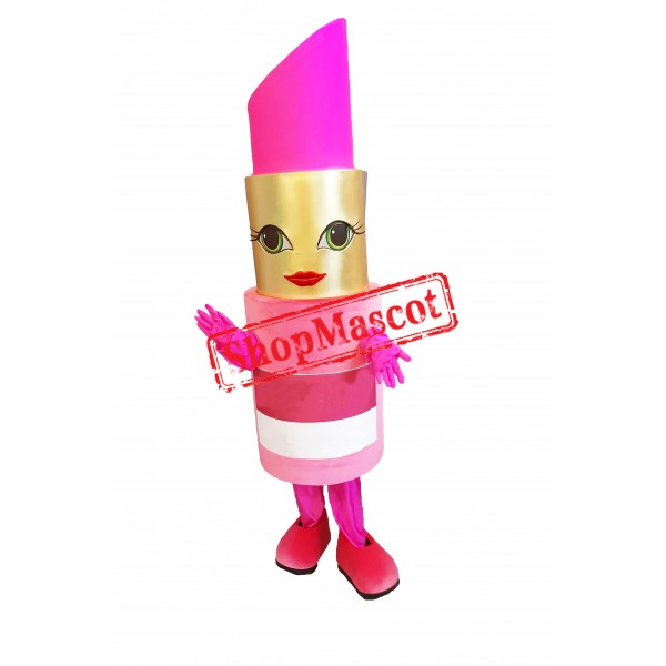 Pink Lipstick Mascot Costume