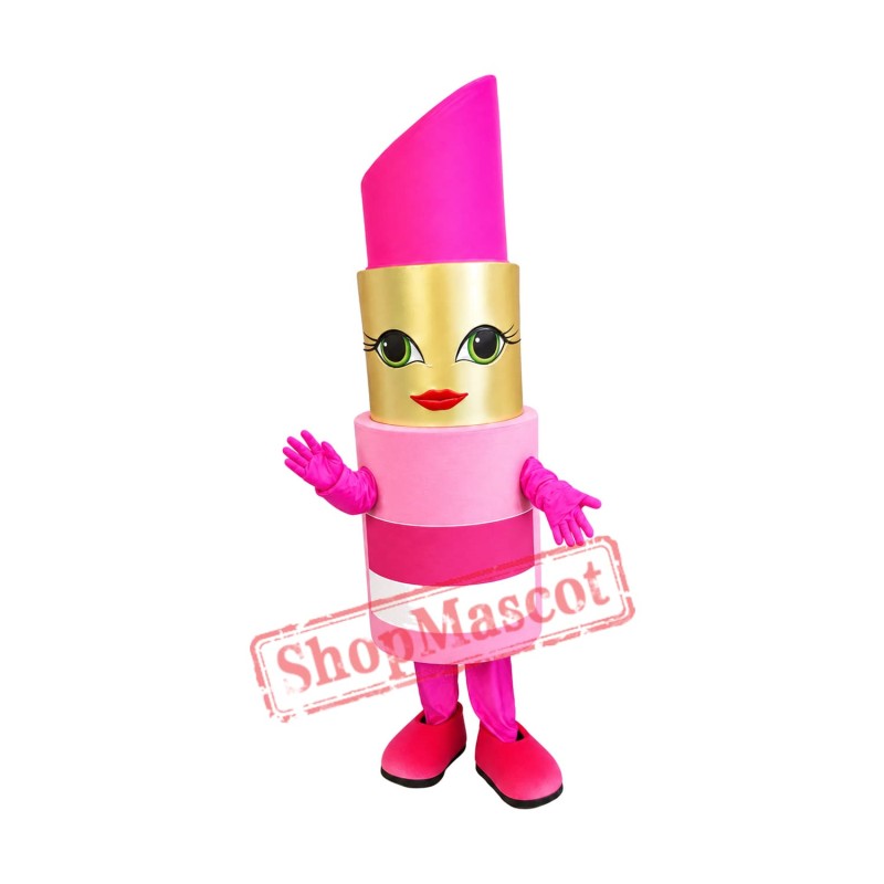 Pink Lipstick Mascot Costume