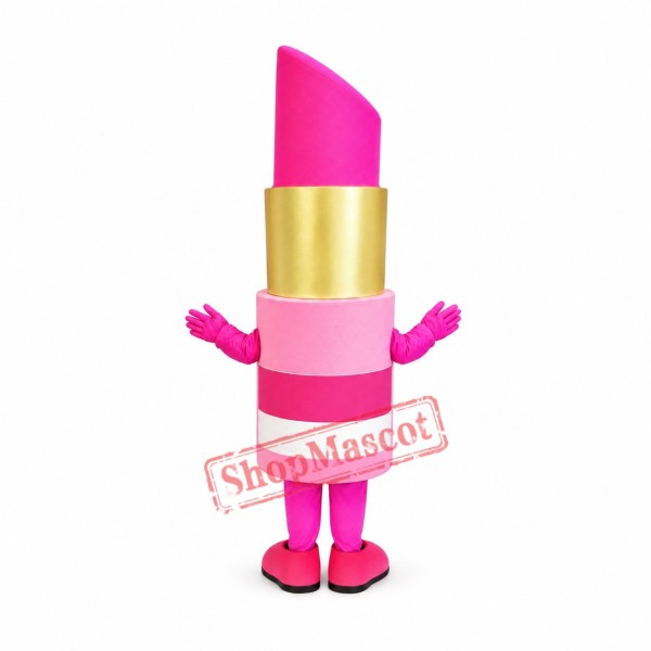 Pink Lipstick Mascot Costume Pink Lipstick Mascot Costume