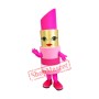 Pink Lipstick Mascot Costume