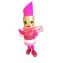 Pink Lipstick Mascot Costume