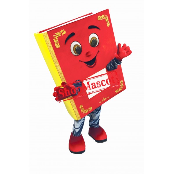 Red Books Mascot Costume