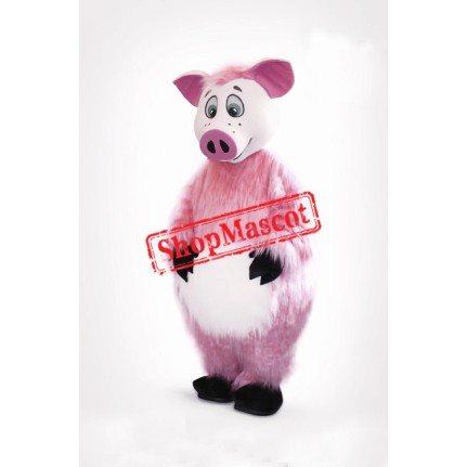 Lovely Pink Pig Mascot Costume