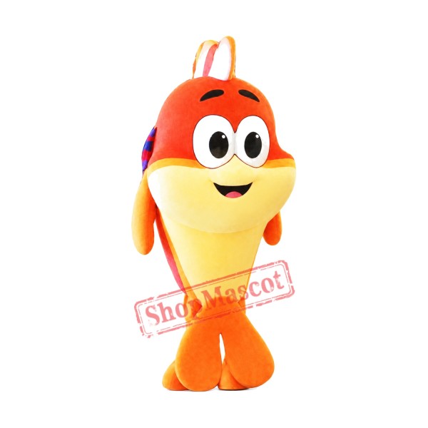 Super Cute Red Fish Mascot Costume