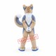Friendly Brown & Gray Husky Dog Mascot Costume Friendly Brown & Gray Husky Dog Mascot Costume