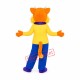 Happy Yellow Cat Mascot Costume Happy Yellow Cat Mascot Costume