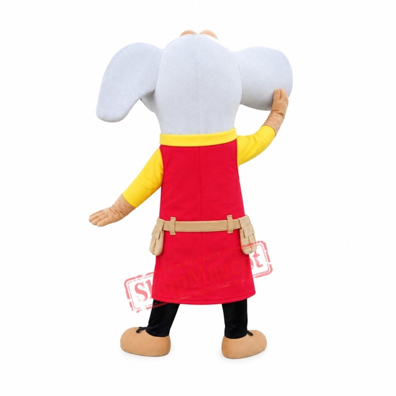 Happy Lightweight Hammer Mascot Costume Happy Lightweight Hammer Mascot Costume