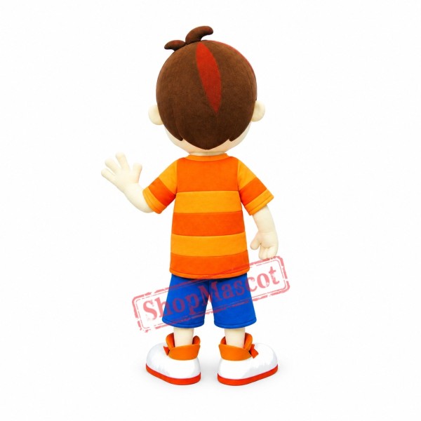 Happy Boy Mascot Costume