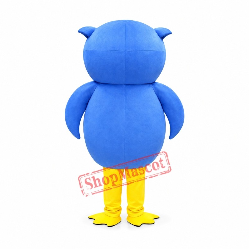 Super Lovely Blue Owl Mascot Costume Super Lovely Blue Owl Mascot Costume