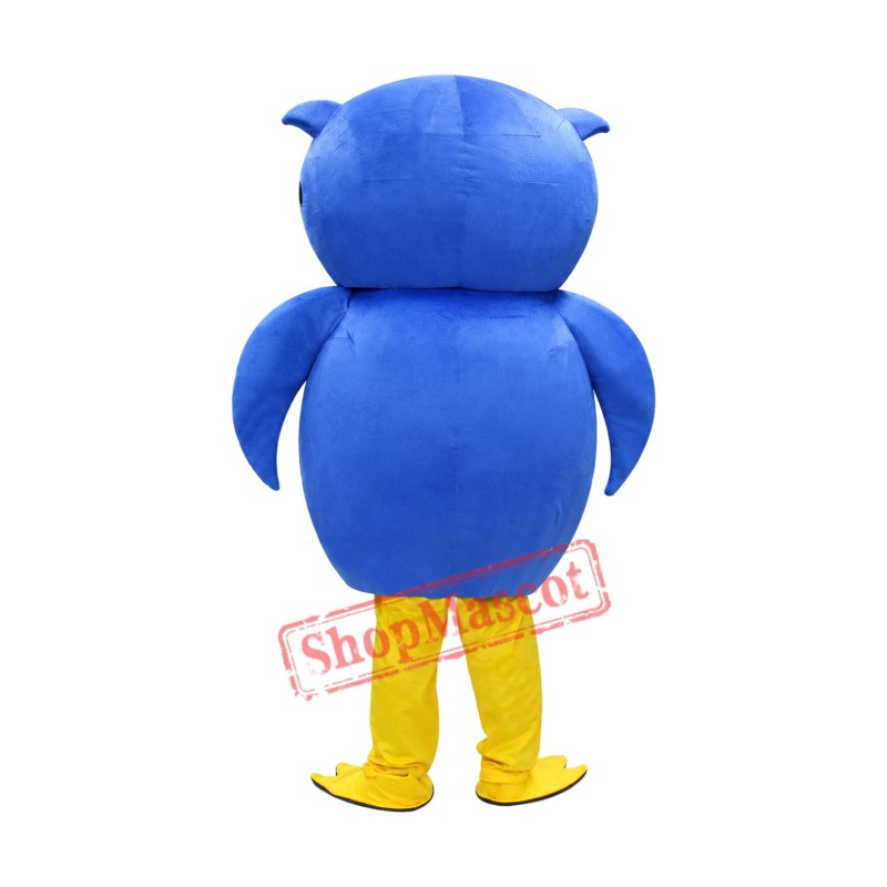Super Lovely Blue Owl Mascot Costume Super Lovely Blue Owl Mascot Costume