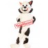 Super Lovely Black & White Cat Mascot Costume