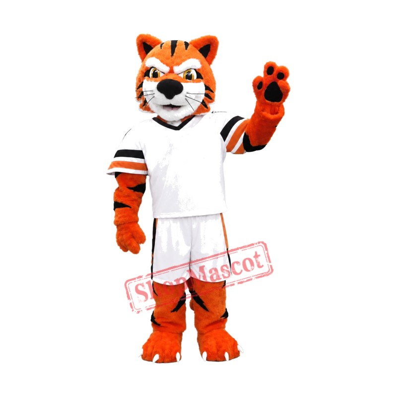 Sport Power Tiger Mascot Costume Sport Power Tiger Mascot Costume