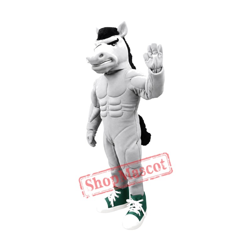 Power Muscular Horse Mascot Costume