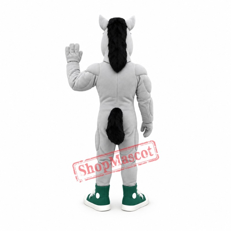 Power Muscular Horse Mascot Costume