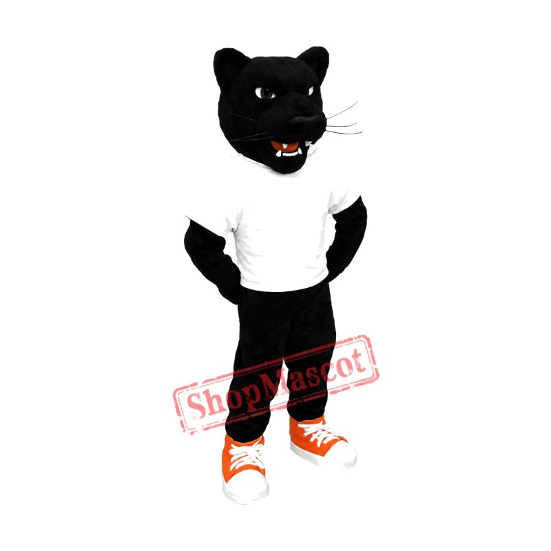 Power Fierce Black Panther Mascot Costume