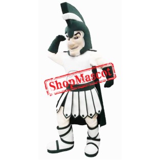 Green College Warrior Mascot Costume