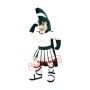 Green College Warrior Mascot Costume
