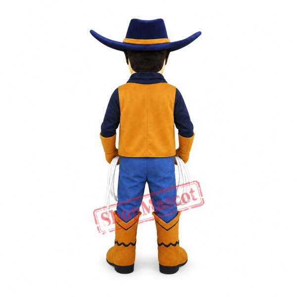 Young Cowboy Mascot Costume Young Cowboy Mascot Costume