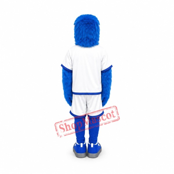 Sport Blue Hawk Mascot Costume Sport Blue Hawk Mascot Costume