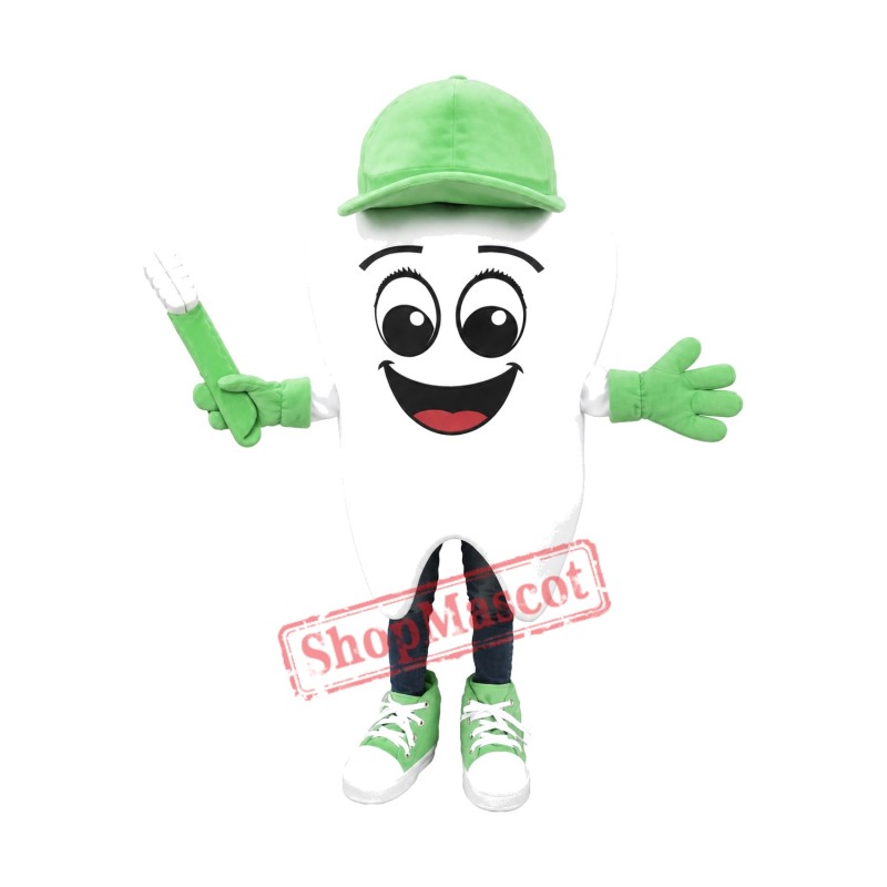 Super Cute Tooth Mascot Costume Super Cute Tooth Mascot Costume