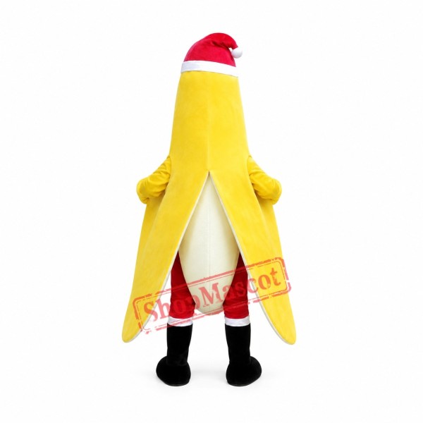 Christmas Banana Mascot Costume Christmas Banana Mascot Costume
