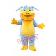 Blue & Yellow Pig Mascot Costume
