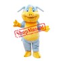 Blue & Yellow Pig Mascot Costume