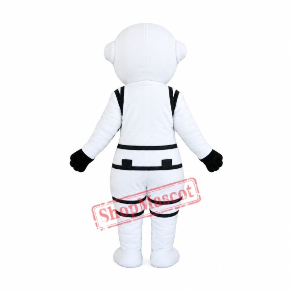White Spaceman Mascot Costume White Spaceman Mascot Costume