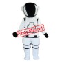 White Spaceman Mascot Costume