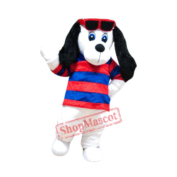 Plush White Dog Mascot Costume Plush White Dog Mascot Costume