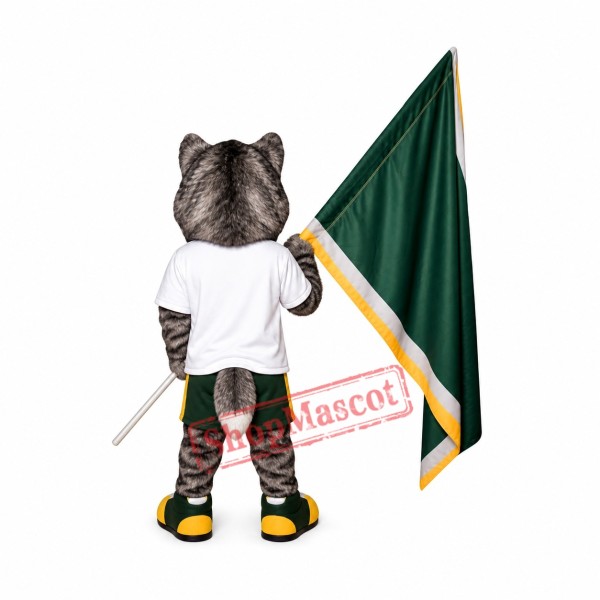 Sport Grey & White Wolf Mascot Costume Sport Grey & White Wolf Mascot Costume