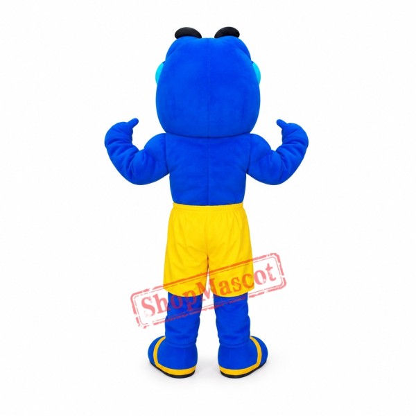 Power Muscular Shark Mascot Costume Power Muscular Shark Mascot Costume