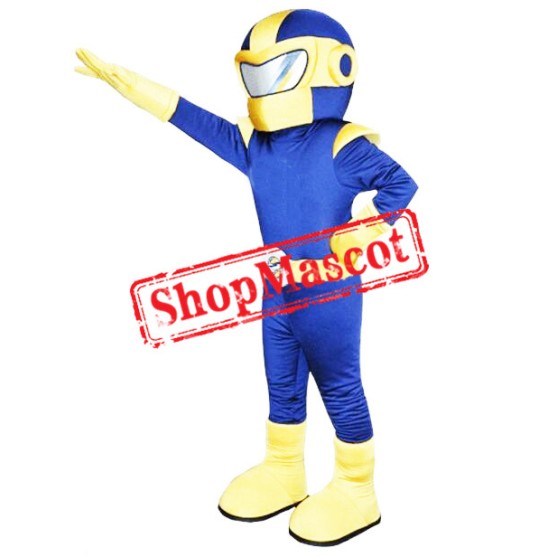 Blue & Yellow Superman Mascot Costume