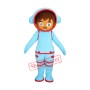 Blue Astronaut Mascot Costume